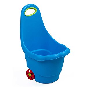 BAYO 45513 Dětský multifunkční vozík Sedmikráska modrý plast 60x42x35 cm