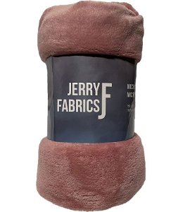 JERRY FABRICS Plyšová deka Starorůžová super soft Polyester, 150/200 cm
