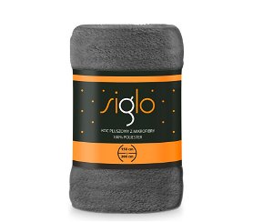 FARO Plyšová deka tmavě šedá super soft Polyester, 150/200 cm