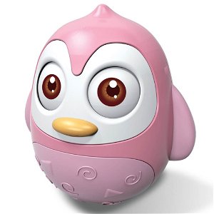 BAYO Kývací hračka tučňák pink