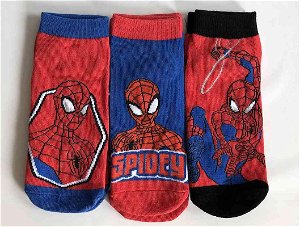 EUROSWAN 3 Pack Dětské kotníčkové ponožky Spiderman Bavlna 35-37