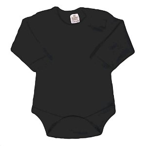 NEW BABY Body dlouhý rukáv New Baby - černé 80 100% bavlna 80 (9-12m)