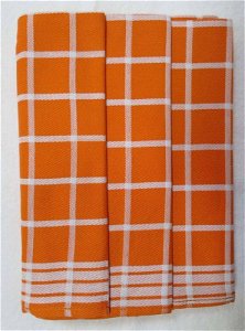 Polášek 3ks Kuchyňské utěrky z Egyptské bavlny vzor č.3 , Bavlna 50x70 cm