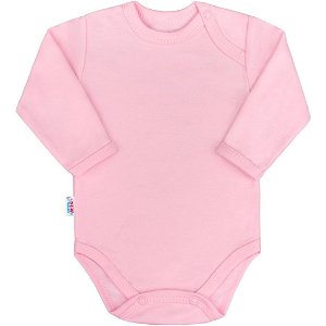 NEW BABY Kojenecké body s dlouhým rukávem New Baby Pastel růžové 80 100% bavlna 80 (9-12m)