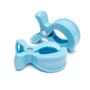T-Tomi Kočárkové kolíčky modrá Plast, 2 ks 8x3 cm