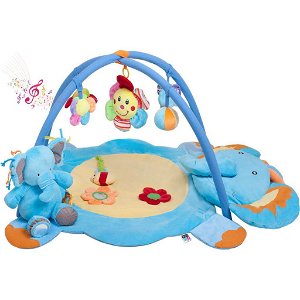 PLAYTO Hrací deka s melodií PlayTo slůně s hračkou Plyš, 78x78 cm