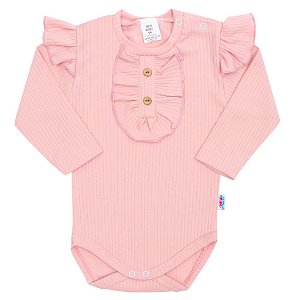 NEW BABY Kojenecké body Stripes růžové 100% bavlna 56 (0-3m)