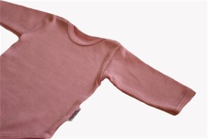 Body dlouhý rukáv vafle světle růžová - 68