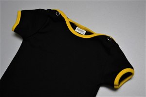 Body krátký rukáv černé se žlutou - 86