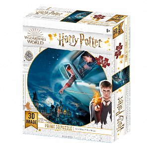 3D puzzle Harry Potter-Harry&RonFlyingoverHogwarts300ks