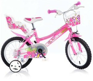 Dino Bikes Dětské kolo 14" růžové 2017