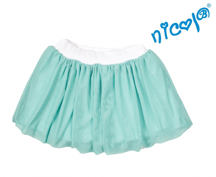 Dětská sukně Nicol,Mořská víla  - zelená vel. 128