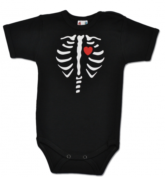 Baby Dejna Body krátký rukáv RED HEART - černé, vel. 86