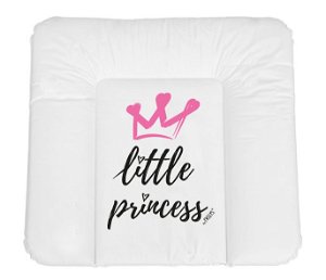 NELLYS Přebalovací podložka, měkká, Little Princess, 85 x 72 cm, bílá