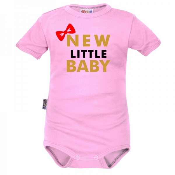 Body krátký rukáv Dejna New little Baby - Girl, růžové, vel. 74