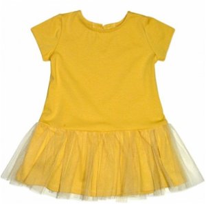 Kojenecké šaty K-Baby - hořčicové, vel. 68