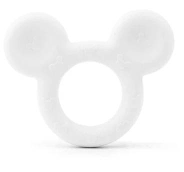Silikonové kousátko Mickey - bílé