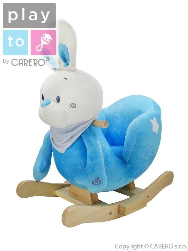 PlayTo Houpací hračka králíček modrá