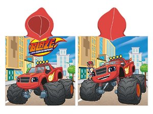 Carbotex Dětské pončo 50 × 115 cm Plamínek a Čtyřkoláci Monster Truck 581814