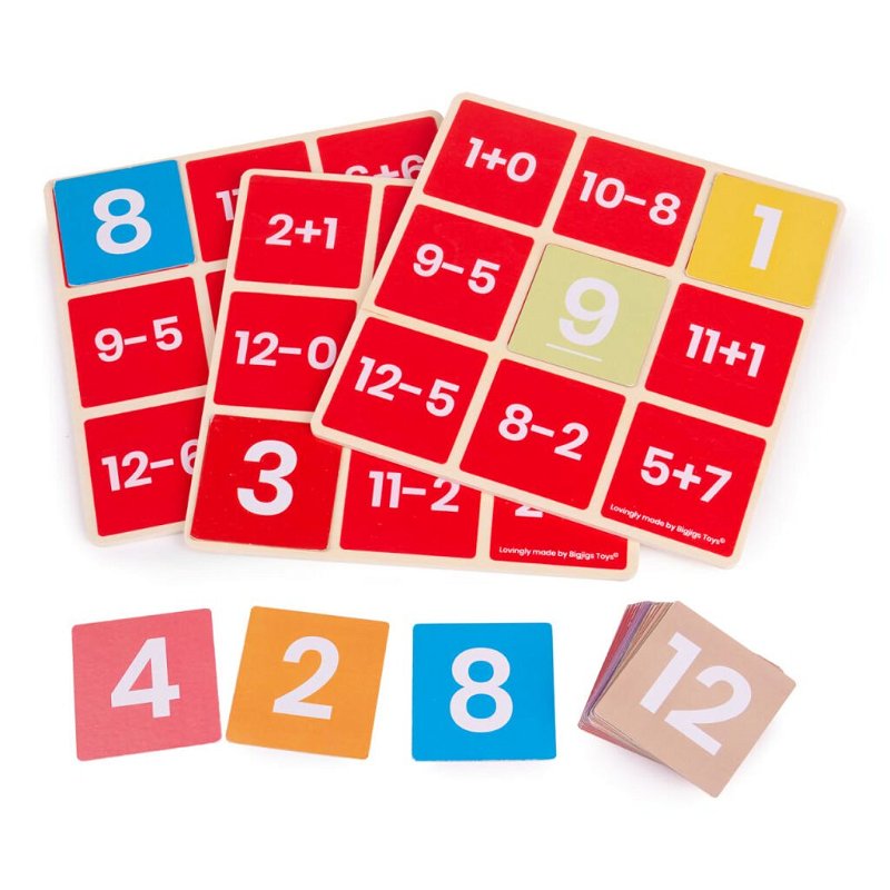Bigjigs Toys Matematické bingo Sčítání a odčítání BJ34021