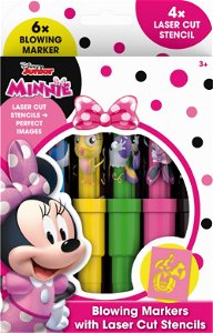 JIRI MODELS Fixy foukací 6ks Disney Minnie Mouse set se 4 šablonami 5328-1E