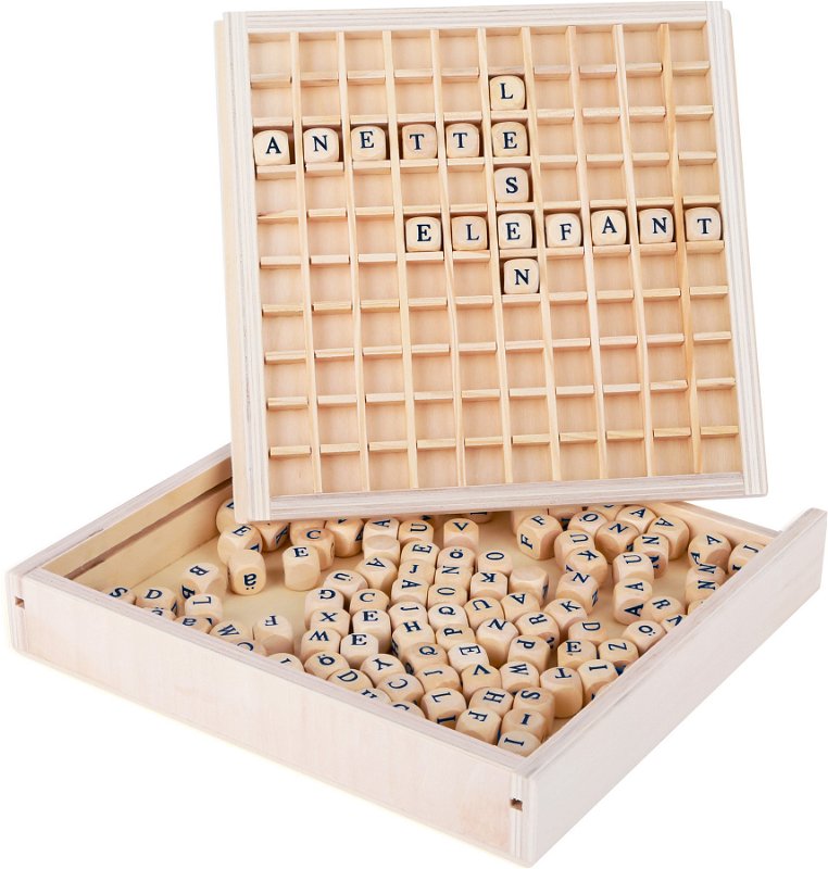 LEGLER Small Foot Dřevěná hra Scrabble LE10952