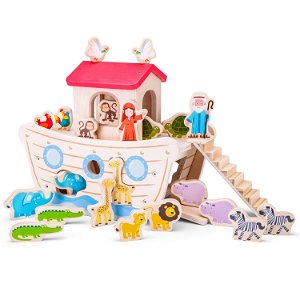 New Classic Toys Dřevěná Noemova archa 10565