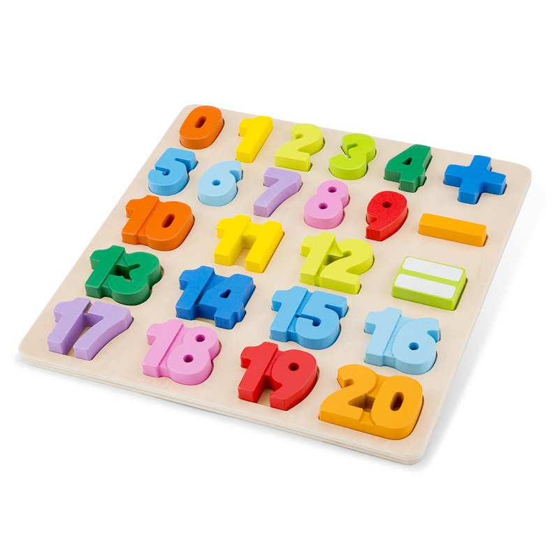 New Classic Toys Dřevěné vkládací puzzle čísla 10539