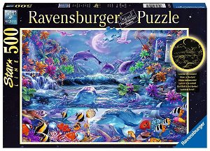RAVENSBURGER Svítící puzzle Magický úplněk 500 dílků 133358