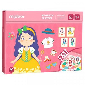 MiDeer Magnetická tabulka 2v1 Dívky MD3233