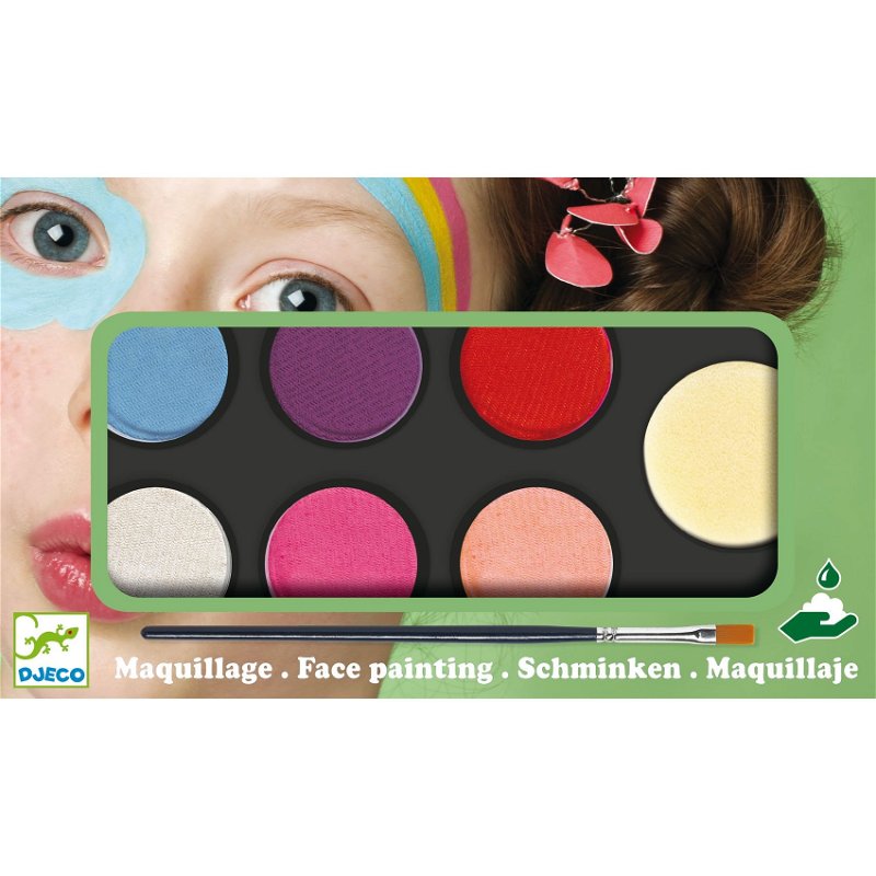 Djeco Barvy k malování na obličej sladké odstíny DJ09231