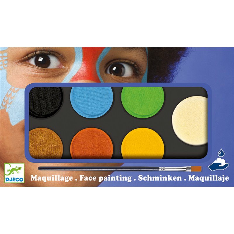 Djeco Barvy k malování na obličej přírodní odstíny DJ09230