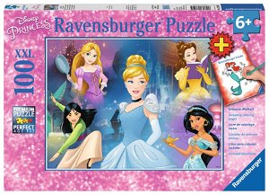 Ravensburger Disney princezny + omalovánky 100 dílků 122995