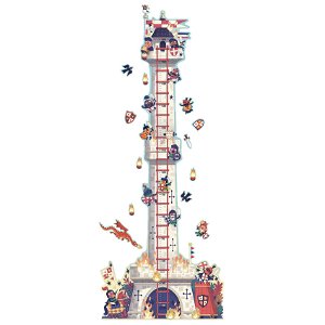 DJECO Samolepkový metr Rytířská věž