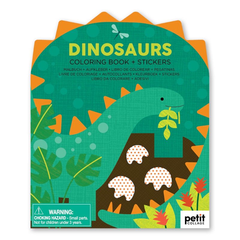 Petit Collage Omalovánka se samolepkami dinosauři PTC632