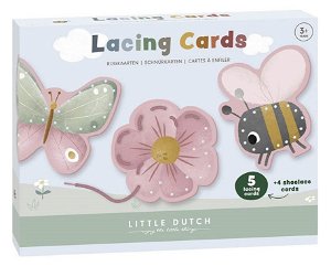 Little Dutch Šněrovací karty Květiny a motýli