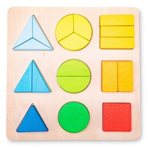 New Classic Toys Dřevěná puzzle deska geometrické tvary