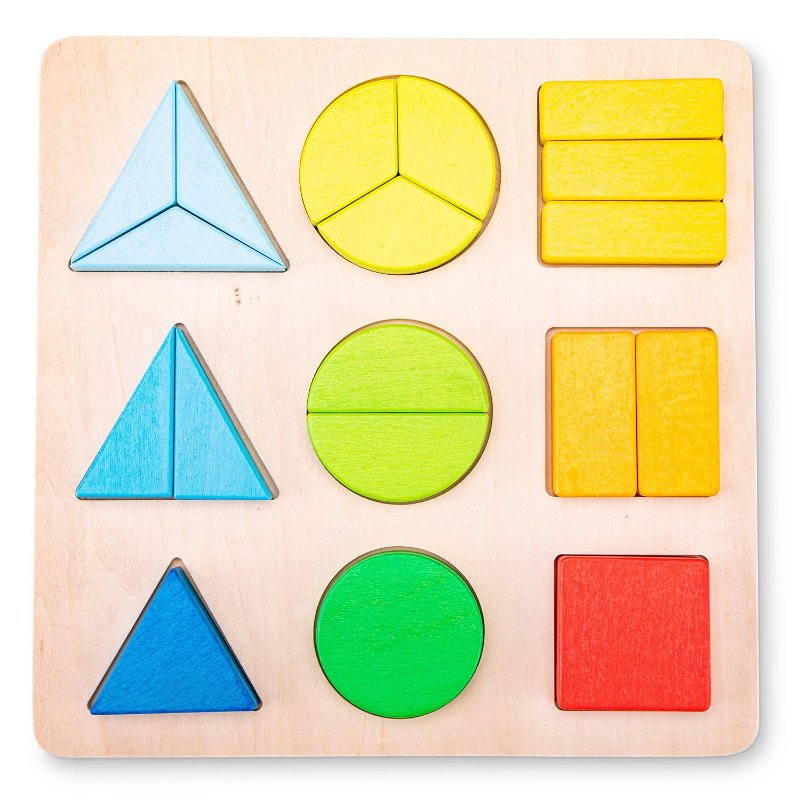New Classic Toys Dřevěná puzzle deska geometrické tvary 10465