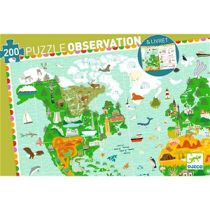 Djeco Puzzle Kolem světa 200 dílků DJ07412