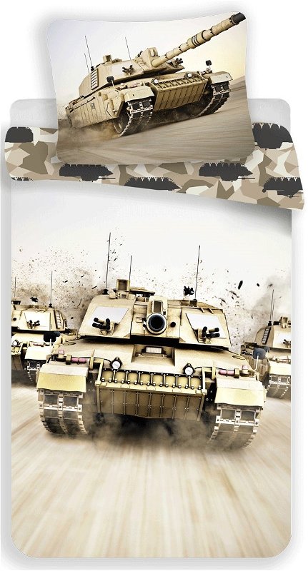 Jerry Fabrics Povlečení fototisk Tank 140x200 70x90 01202-000001TANKA