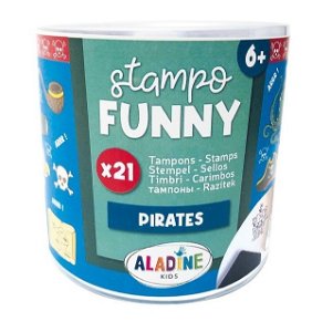 Aladine Razítka Stampo Funny 21ks Piráti 85173