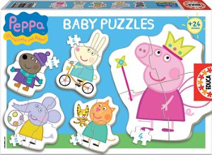 EDUCA Baby puzzle Prasátko Peppa 5v1 (3-5 dílků) 126069