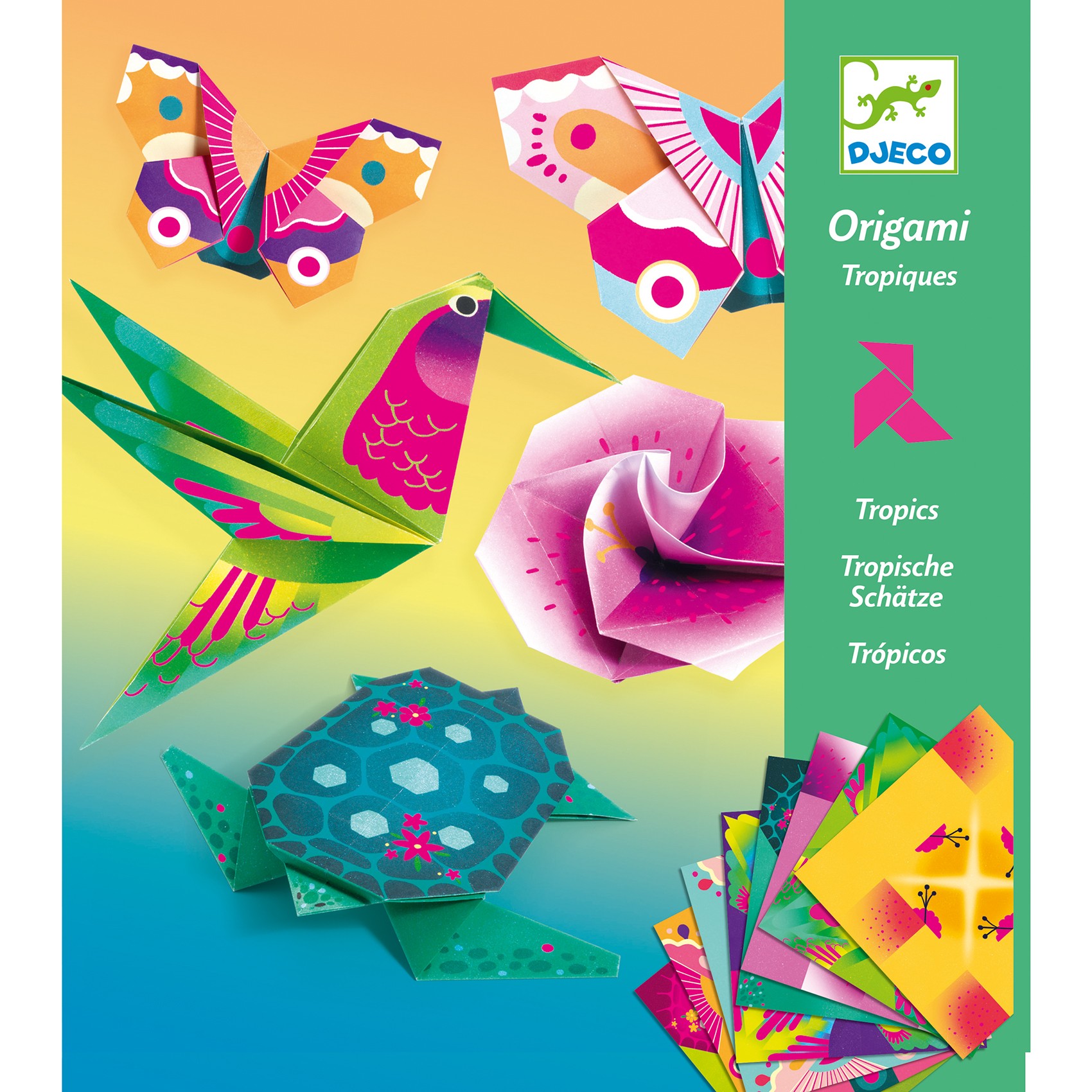 Djeco Origami neonové Tropy DJ08754