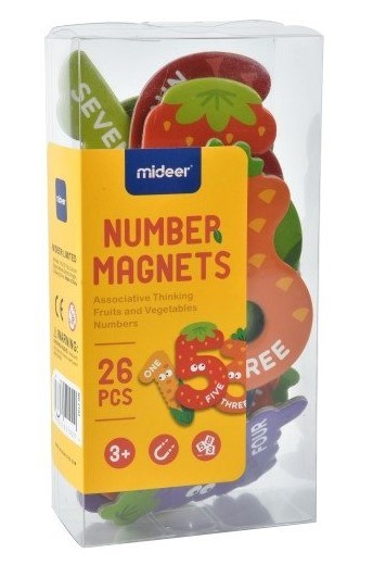 Mideer Magnetická čísla s designem ovoce a zeleniny MD2102