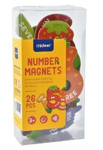Mideer Magnetická čísla s designem ovoce a zeleniny