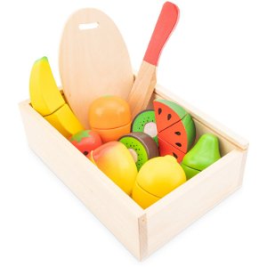 New Classic Toys Dřevěný set krabička s ovocem 10581