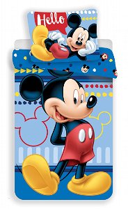 Jerry Fabrics Povlečení Mickey 004 Hello 140x200, 70x90 cm 01215-MICKEYHELOA