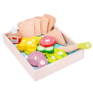 New Classic Toys Dřevěné potraviny oběd a piknik 18 ks 10591