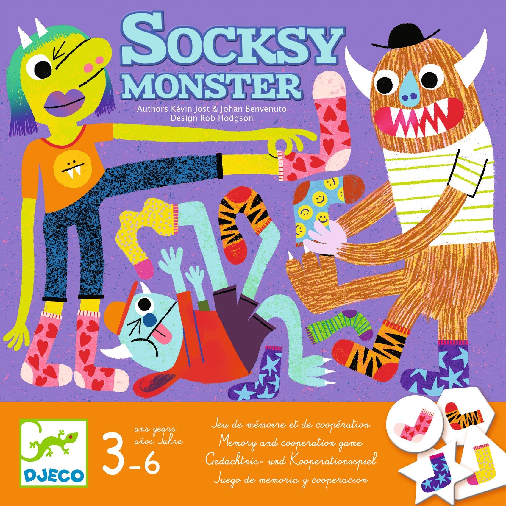 Djeco Ponožkové príšerky Socksy Monster DJ08526