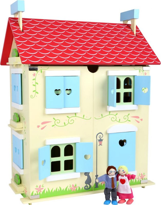 Small Foot by Legler Dřevěný domeček pro panenky s odjímatelnou střechou